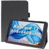AKNICI Custodia Cover per DOOGEE T20 Mini/DOOGEE T20 Mini Pro/DOOGEE T20MINI Tablet 8.4 Pollici, Pelle PU Cover Custodia Protettiva con Cinghia di Sicurezza e Magnete e Funzione di Supporto (Nero)