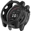 GIOPUEY Cover per Garmin Tactix 7 AMOLED, TPU Silicone Premium Morbido e Leggero Protettiva Case Cover, Antiurto&Caduta Custodia - Black