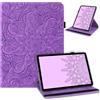 laddutoi Cover per Honor MagicPad 4/3 Pro 12.3 Pollici 2026, Viola | Pelle PU Custodia per Honor Magic Pad 4/ Pad 3 Pro, Rotazione a 360 Gradi Supporto, Slot per Schede, Protettiva Flip Case
