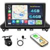 Ohradio Autoradio Android 15 10 per Fiat Scudo 2024 CarPlay | 4+64GB. Schermo Incell. Wireless CarPlay, Android Auto, BT, GPS, WiFi, Retrocamera, MIC