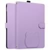 Generico DayQiQiPu Custodia per Kindle Paperwhite Signature Edition (7, 12a Gen, 2024) PU Pelle motivo 3D a forma di gatto Cover Flip con Supporto Custodie portafoglio Caso con Auto Wake/Sleep Porpora