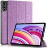 Caweet Custodia per Xiaomi Redmi Pad 2 Pro (12,1, rilasciata nel 2025) - Cover posteriore rigida leggera a tre ante con funzione standby/riattivazione automatica, viola glitter