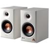 Edifier Altoparlanti da studio attivi MR4.5, monitor Hi-Res da 80 Watt, XLR, TRS, RCA + AUX, Bluetooth 6.0 Multipoint, LDAC Wireless 24 bit/96 kHz, app ConneX, EQ + regolatore frontale (bianco)