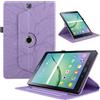 TEDTIKJT Cover per Samsung Galaxy Tab S2 9.7 2015 SM-T810/T815 Custodia Pelle PU 360 Ruotabile Flip Tablet Protettiva Cover con Supporto Protezione Custodia,Viola Albero