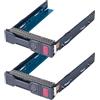 Heretom 3,5 LFF SAS/SATA HDD Cassetto unità Caddy compatibile con HP Proliant G8/G9 DL380P/DL360P/DL160/ML350e