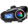 Docooler Q58 Max Cuffie Intercom per moto senza fili con cancellazione del rumore per 2 conducenti che parlano contemporaneamente entro 500 m