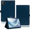 yystao Custodia protettiva per tablet DOOGEE V Pad 12 pollici 2025 più recente yystao PU Custodia protettiva compatibile con DOOGEE V Pad - cinturino da polso, pelle testurizzata design pieno avvolgente, blu