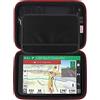 BOVKE Custodia rigida da trasporto per navigatore GPS Garmin Dezl OTR1000 / OTR1010 / RV 1090 da 10 pollici, tasca a rete per caricatore da auto, cavi USB, Nero