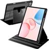 A-BEAUTY Custodia Rotante Compatibile con Honor Pad 10 12.1 Pollici 2025 con Portapenna, Rotazione a 360 Gradi Supporto Trasparente Cover, Auto Svegliati/Sonno, Nero