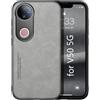Kepuch Silklike Cover per Vivo V50 5G - Custodia Case Piastra Metallica Incorporata - Grigio