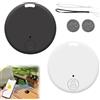 LgCiXli Set di 2 chiavi Bluetooth GPS Tracker | Smart Tag per valigie, borse e animali domestici | Protezione affidabile e segnale acustico | Compatibile con i0S & Andr0id