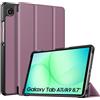 TiMOVO Cover per Samsung Galaxy Tab A11/A9 8,7 Pollici, ViolaFumé | Leggera e Sottile, Cover Rigida, Compatibile con SM-X130/X133/X135/X110/X115/X117