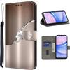 TUOLISG Custodia per Samsung Galaxy A16 4G/5G,in pelle PU con chiusura magnetica,funzione stand,slot per carte di credito,resistente agli urti per Samsung Galaxy A16,Fiore d'argento