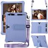 LEHEE Custodia per JUSYEA J5, Silicone Morbido Skin Leggero Custodia Protettiva per Bambini Supporto Cover per JUSYEA J5 Tablet 10 Pollice, Viola