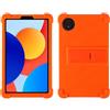 Generico Custodia Per Redmi Pad SE 8.7 - Leggera custodia protettiva antiurto per bambini morbida Silicone Case Cover per Xiaomi Redmi Pad SE 8.7 inch (Arancia)