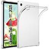 SUEEWE TPU Custodia Cover per Samsung Galaxy Tab A11+/A11 Plus 11 2025 (SM-X230/‎X236/‎‎X238), con Angoli Rinforzati, Antiurto, Anti-Graffio, Flessibile in Silicone, Transparente
