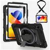 zenrich Custodia per Redmi Pad 2 Pro/Poco Pad M1 (12,1) con pellicola protettiva