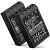 CELLONIC 2x Batteria compatibile con Olympus Stylus 1, 1s, E-450, BLS-5 | 1000mAh, 7.4V, Ioni di Litio per Olympus E-P7, E‑P3, OM System OM-5, Pen E-P3, E-PL1, E-PL10, E-PM1, E-PM2, BLS-50