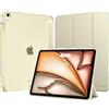 MoKo Cover per iPad Air 13 Pollici Case (M4/M3/M2) con Portapenna | Cover per iPad Air 13 2026/2025/2024, Trifold Sottile Leggera Custodia con Retro in PC Rigido Traslucido, Galassia