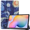 FanTing Cover per Samsung Galaxy Tab S6 Lite Cover, Ultrasottile Custodia in Pelle PU, con Stand per Samsung Galaxy Tab S6 Lite -Cielo Stellato
