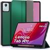 DLveer Custodia Cover per Lenovo Tab M11 11 Pollici (TB330FU/TB330XU), Verde Scuro | Ultra Sottile Smart Cover Morbida in TPU con Porta Penna Supporto,Funzione Auto Svegliati/Sonno