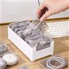 Generic Organizer per cavi con 7 scatole portaoggetti, organizer per caricabatterie da viaggio, gestione dei fili e dei cavi per accessori da scrivania