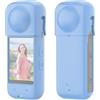 Generic Per Insta360 X4 PULUZ Full Body Custodia protettiva in silicone antipolvere (blu)