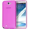 doupi UltraSlim Custodia per Samsung Galaxy Note 2, Satinato fine Piuma Facile Mat Semi Trasparente Cover, Pink