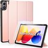 CACOE Cover Compatibile con Xiaomi Redmi Pad 2 Pro 12.1 Pollici 2025 | Custodia con con Pellicola Protettiva Ultra Sottile con Funzione Stand Slim PU Pelle Smart Protettiva ,Oro