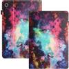 LSPCASA Custodia Per Samsung Galaxy Tab A11 8.7 Pollici 2025 X130 X135/Galaxy Tab A9 8.7 2023 X110 X115 PU Flip Tablet Cover con Supporto Porta Slot per Scheda Custodia Cover Cielo stellato