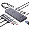 UGREEN Revodok Pro 3121 Hub USB C 12 in 1 Docking Station Triplo Display | 2 HDMI 4K60Hz, 1 DisplayPort 4K120Hz, 10Gbps, Ricarica PD 100W, RJ45 Gigabit, SD TF, Multiple Dati 2A2C, Audio 3,5mm