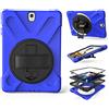 ZiHang Custodia Galaxy Tab S3 9.7, Ibrida Antiurto Tre-Strati Cover Silicone + PC Protettiva Case con Supporto Girevole 360°, Cinturino a Mano per Samsung Galaxy Tab S3 9.7 T820 T825 (Blu Scuro)