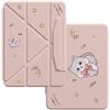 VooDirop Custodia per iPad Air 11 Pollici M4-M2 (2026-2024), Carino Gatto Cartoon Case con portapenne, Antiurto, Funzione Automatica Sleep/Wake, Rosa