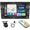 Ohradio Autoradio Android 15 7 per Opel Astra Wireless CarPlay | 4+64GB. Anche per Antara, Corsa, Zafira, Meriva, Vivaro, Combo, Signum, Tigra. Android Auto, BT, GPS, WiFi, FM/RDS, CAM, MIC