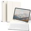 GKABXY Custodia con tastiera per iPad Air 11 (M4/M3/M2), iPad Air 5a/4a | custodia posteriore in morbido TPU con portapenne, tastiera Bluetooth wireless magnetica rimovibile, layout QWERTZ