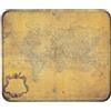 Silent Monsters Tappetino Mouse 24 x 20 cm piccolo, mappamondo, con Bordo Cucito, Durevoli, antiscivolo e silenzioso, gioco, ufficio, casa, lavabile, arrotolabile, Tappetini per il Gaming Mousepad