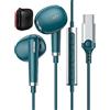 ACAGET Cuffie Type C con microfono e controllo del volume per Xiaomi 17T 15 Ultra | Cuffie In-Ear HiFi Stereo per iPhone Air 17 16e 15 18 Pro Max Galaxy A27 A16 A17 S25 A56 S26 A37 A27 Pixel 11 10 9a per OPPO