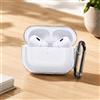 Generic Custodia protettiva per AirPods Pro 3 XDcase in TPU trasparente con moschettone