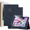 zZjoOoj Custodia compatibile con tablet Tabwee T50 da 11 pollici, ultra sottile, in poliuretano, con 1 pellicola di durezza 9H, antigraffio, funzione di supporto verticale, blu marino