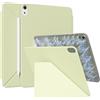 ZOPSGYU Origami Custodia per iPad (A16) di 11a/10a generazione (2025/2022), angolo verticale e orizzontale regolabile con piega a K, potente attacco magnetico, cover sottile staccabile per iPad 11/10