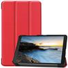 Saturcase - Custodia per Samsung Galaxy Tab A 8.0 (2019), in pelle PU, pieghevole, con supporto, custodia protettiva per tablet Samsung Galaxy Tab A 8.0 (2019) SM-T290 T295 Red