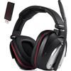 HUHD Cuffie Gaming e del suono di alta qualità e con Suono Surround 7.1, cuffie wireless gaming per PS4, PC, Nintendo Switch, Nero