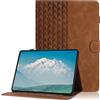 Oduio Custodia per Lenovo Tab P12 12,7 Pollici TB370FU 2023 Cover in Pelle PU Coperchio Tablet Multi-Angli Supporto Pieghevole Cover Protettiva con Auto Sveglia/Sonno, Marrone