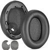 Yaowanguan Ear Pads Cuscinetti di ricambio per cuffie Sony WH-1000XM4, clip in pelle proteica nera WH1000XM4 Auricolari con schiuma 1 paio