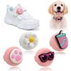 Erzekrim Custodia per AirTag 4 Pezzi, Custodia in Silicone per AirTags, GPS Tracker, per Lacci, Collare per Cani, Borsa per la Scuola