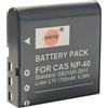 DSTE Ricambio Batteria Compatibile per Casio NP-40 NP-40DBA NP-40DCA Exilim EX-FC100 EX-FC100WE EX-FC150 EX-FC150BK Exilim Pro EX-P505 EX-P600 EX-P700 Exilim Zoom as Kodak LB-060