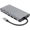Shanrya Bicaquu Hub, Docking Station di Tipo C, hub per Computer Accessori per Laptop Design Elegante per Laptop VGA HDMI