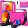 RollinCase Custodia per Huawei MatePad SE 11 Pollici Tablet 2024, Magenta | Leggera Antiurto Cover per Bambini, con Cavalletto e Spallacci