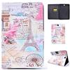 SATURCASE Custodia a portafoglio per Samsung Galaxy Tab A 9.7 SM-T550 T555, in pelle PU, con doppio magnete e scomparti per carte di credito e funzione Sleep/Wake Up (ML-5)