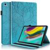 Aswant Cover Samsung Tab S5e Custodia in pelle PU Portafoglio Custodia a Libro con Porta Penna Custodia Tablet per Samsung Galaxy Tab S5e 10.5 Pollici 2019 SM-T720/SM-T725 Albero in Rilievo Blu